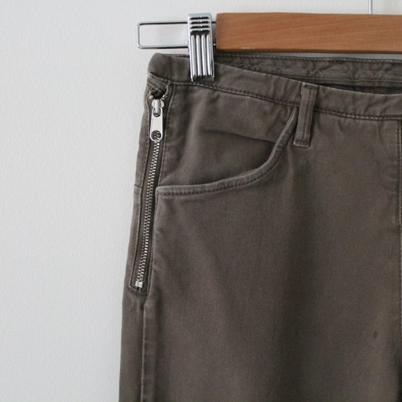 MM6 Maison Margiela Skinny Cotton Zipper Pant Size US 2/ IT 38 - Picture 6 of 8